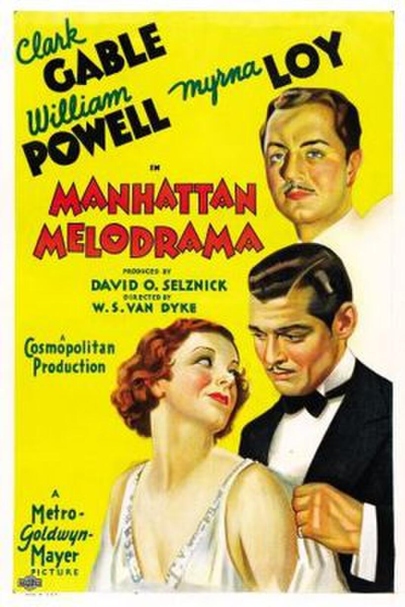 Poster art for "Manhattan Melodrama."