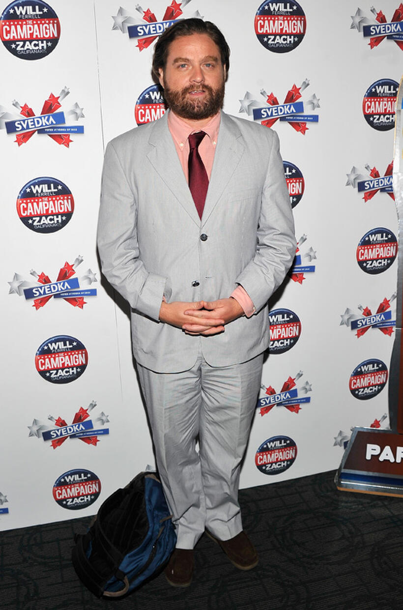 Zach Galifianakis at the California premiere of "The Campaign."