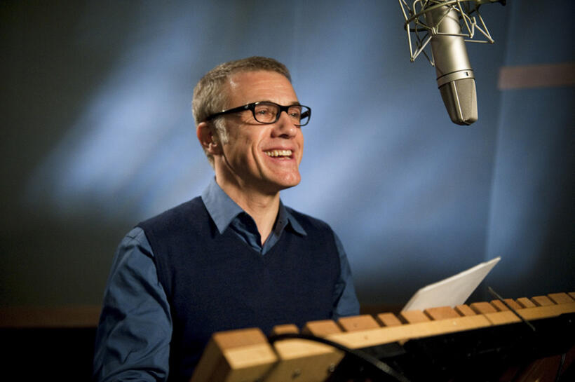 Christoph Waltz on the set of "Epic."