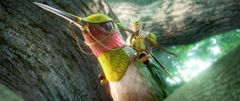Ronin voiced by Colin Farrell in "Epic."