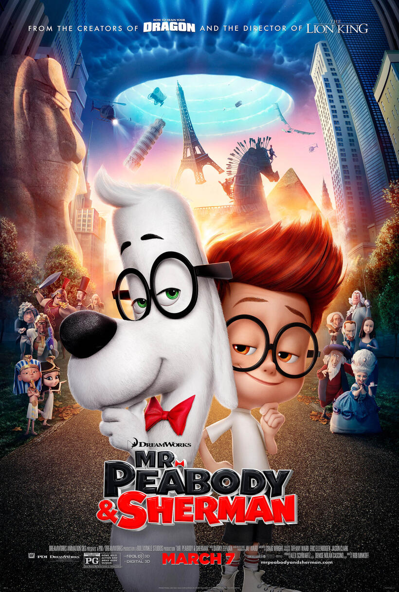Poster art for "Mr. Peabody & Sherman."