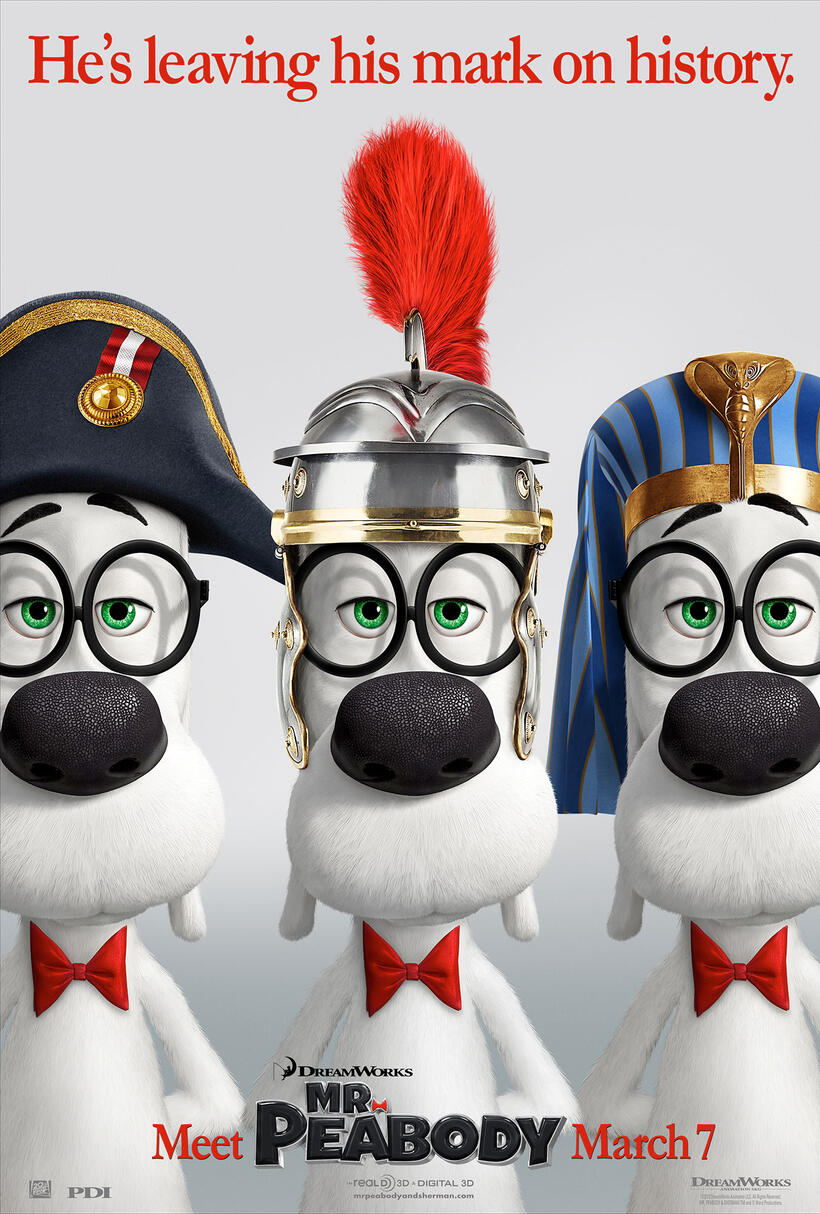 Poster art for "Mr. Peabody & Sherman."