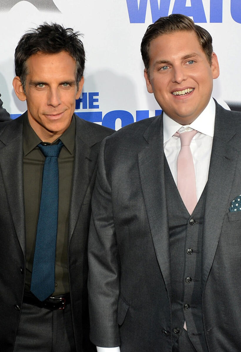 Ben Stiller and Jonah Hill at the California premiere of "The Watch."