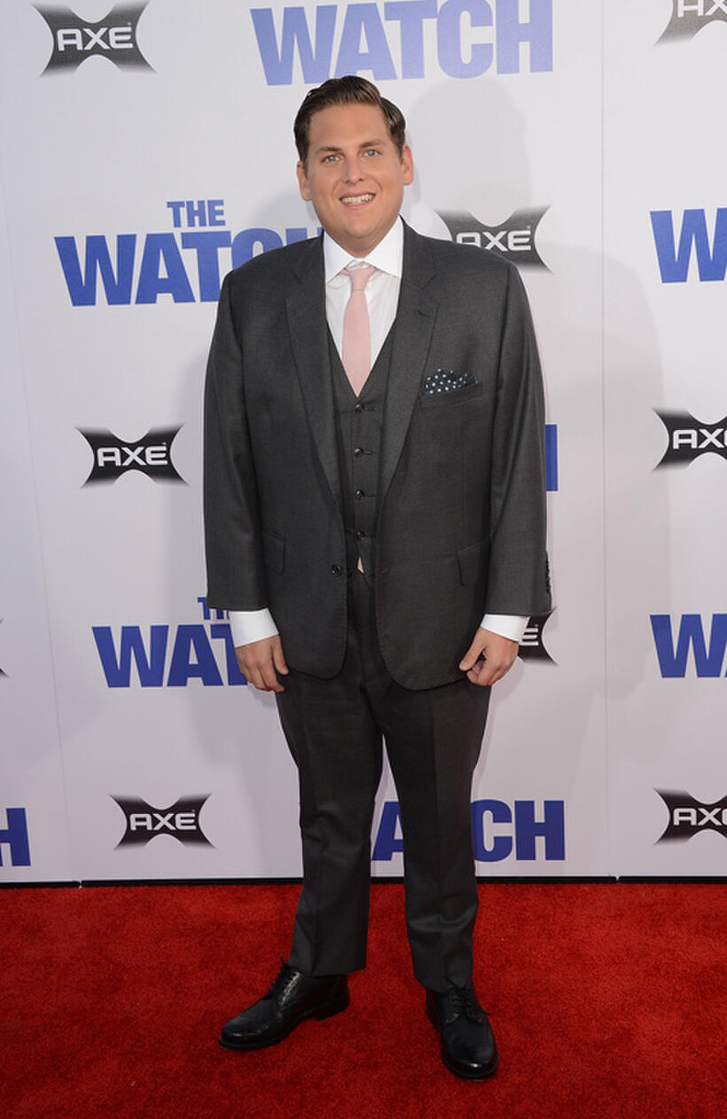 Jonah Hill at the California premiere of "The Watch."