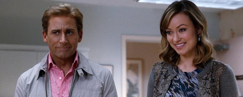 Steve Carell as Burt Wonderstone and Olivia Wilde as Jane in "The Incredible Burt Wonderstone."