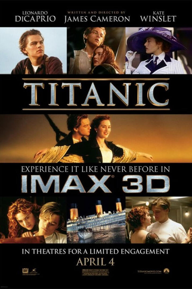 Poster art for "Titanic: An IMAX 3D Experience."