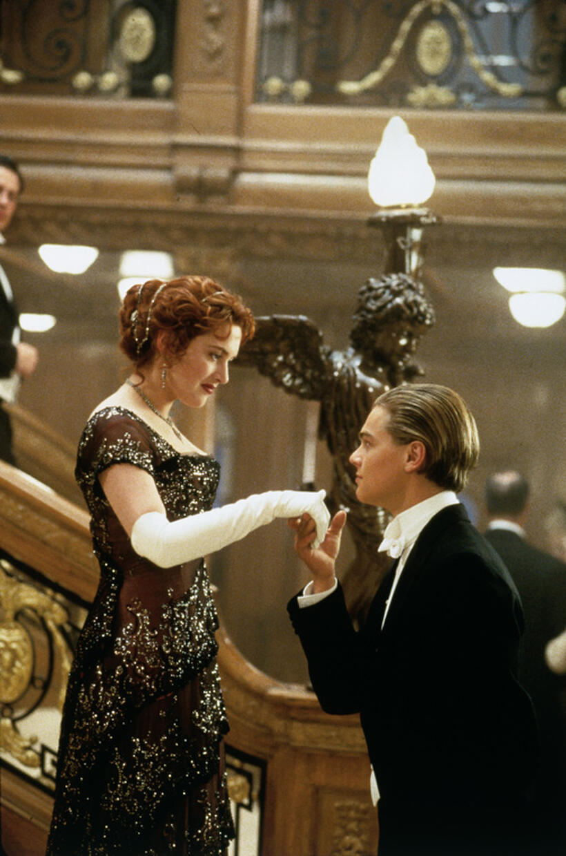 Kate Winslet and Leonardo DiCaprio in "Titanic."