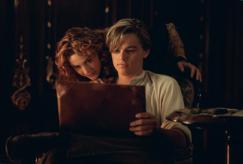 Kate Winslet and Leonardo DiCaprio in "Titanic."