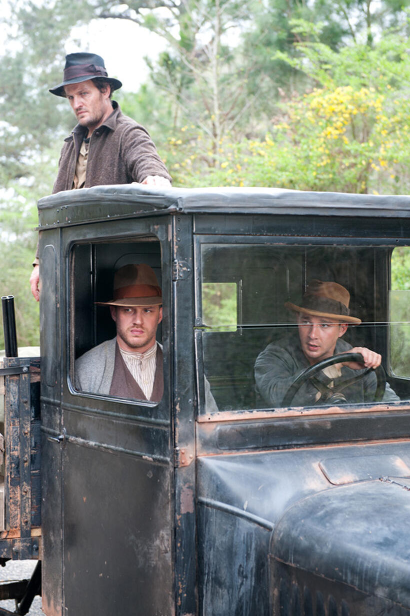 Jason Clarke, Tom Hardy and Shia LaBeouf in "Lawless."