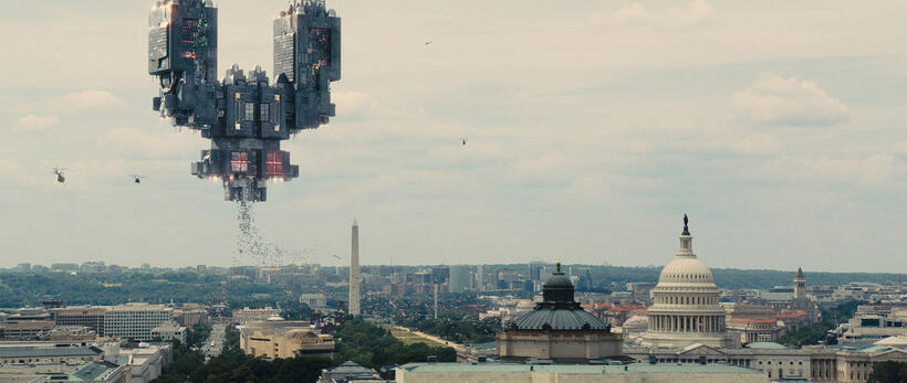 A scene from "Pixels."