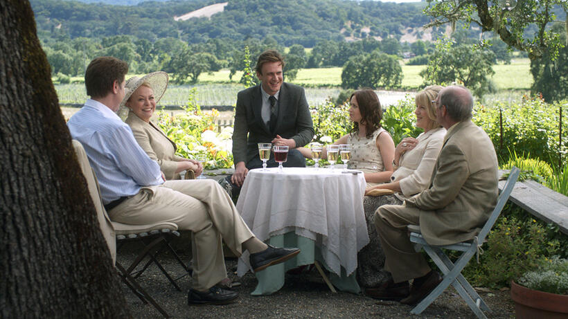Jacki Weaver, Jason Segel, Emily Blunt, Mimi Kennedy and David Paymer in "The Five-Year Engagement."