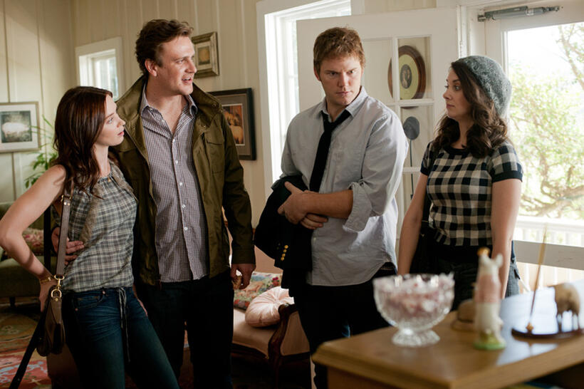 Emily Blunt, Jason Segel, Chris Pratt and Alison Brie in "The Five-Year Engagement."