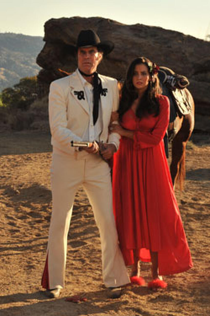 Will Ferrell and Genesis Rodriguez in "Casa De Mi Padre."