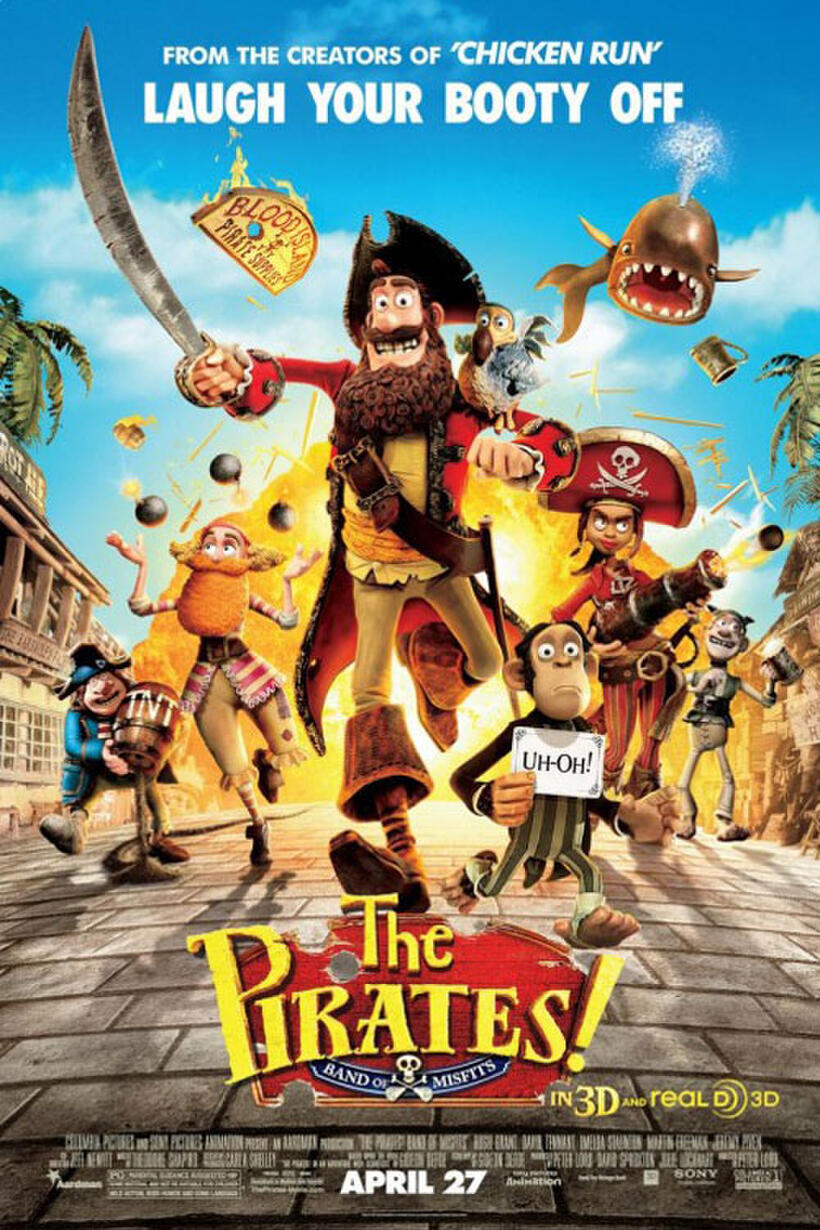 Poster art for "Pirates! Band of Misfits 3D."