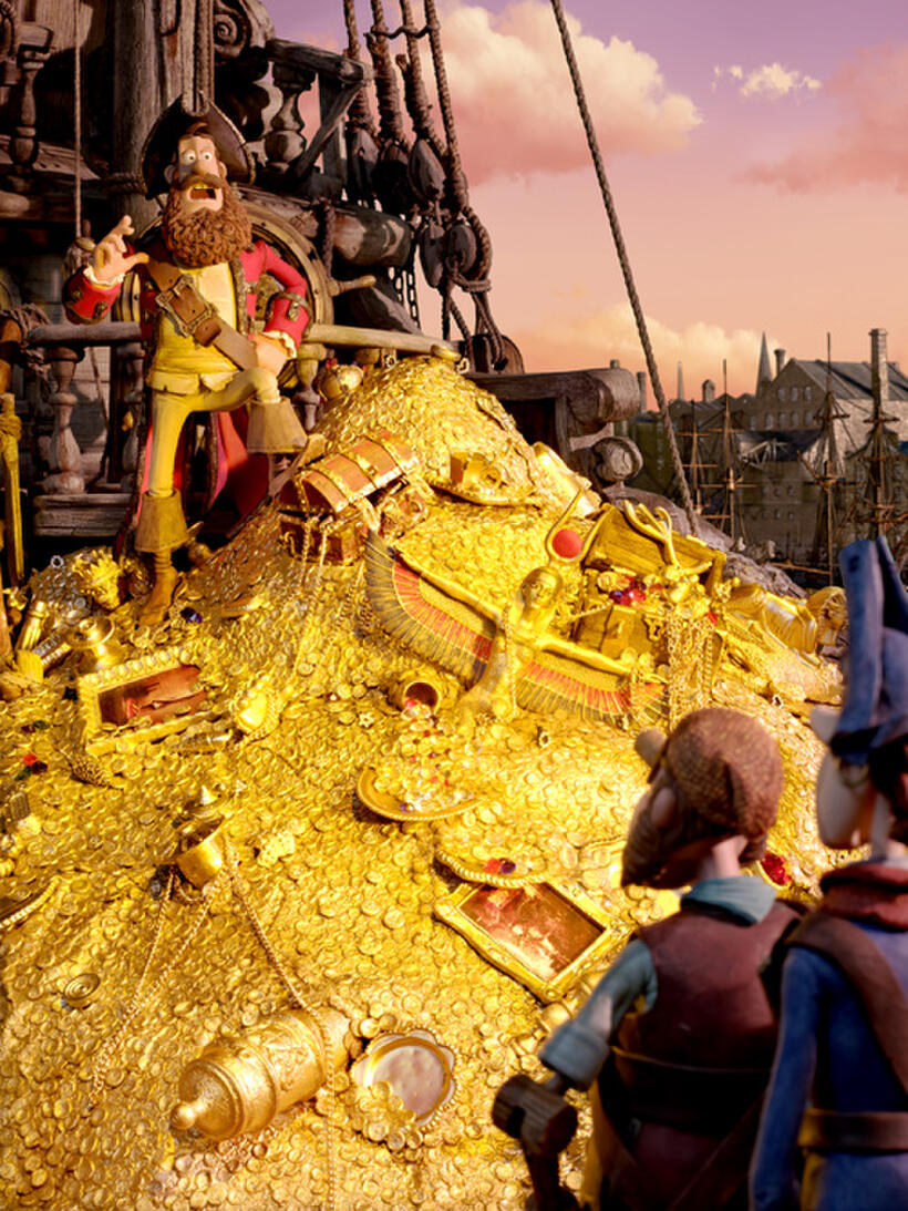Pirate Captain voiced by Hugh Grant in "Pirates! Band of Misfits."