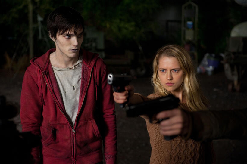 Nicholas Hoult and Teresa Palmer in "Warm Bodies."
