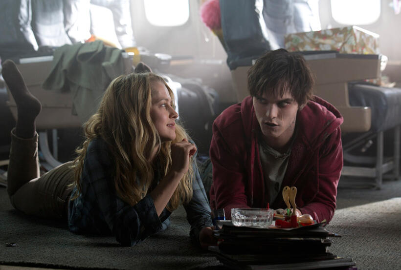 Teresa Palmer and Nicholas Hoult in "Warm Bodies."