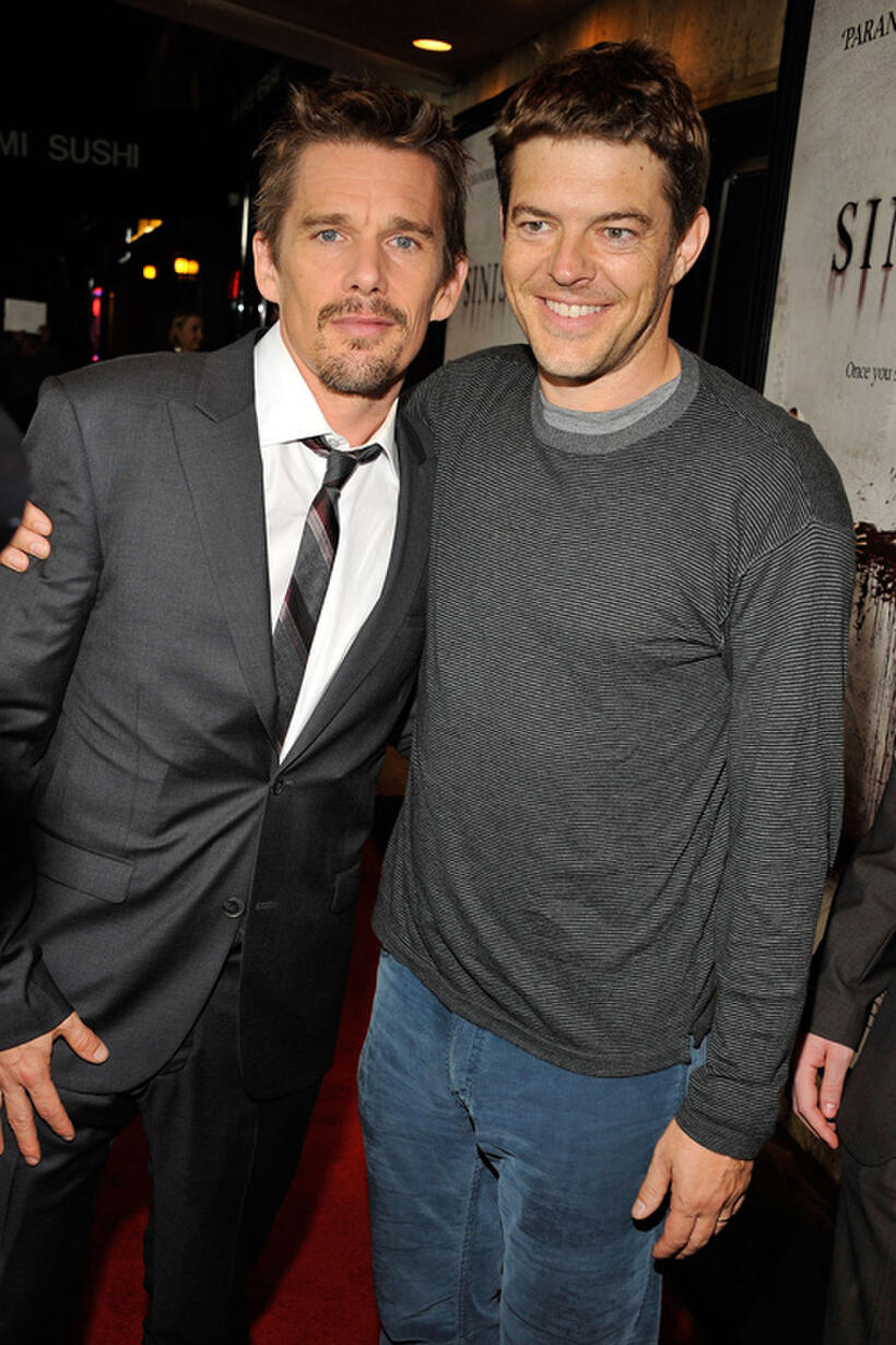 Ethan Hawke and Jason Blum at the California premiere of "Sinister."