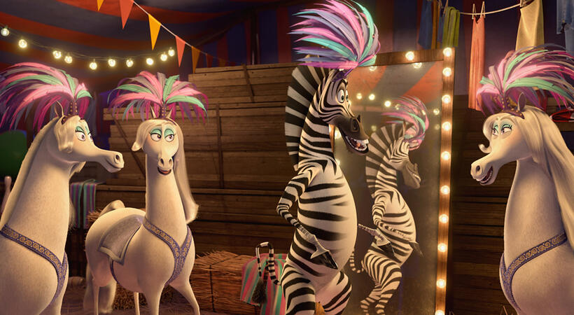 A scene from "Madagascar 3: Europe's Most Wanted."