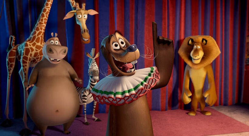 A scene from "Madagascar 3: Europe's Most Wanted."