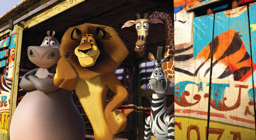 A scene from "Madagascar 3: Europe's Most Wanted."