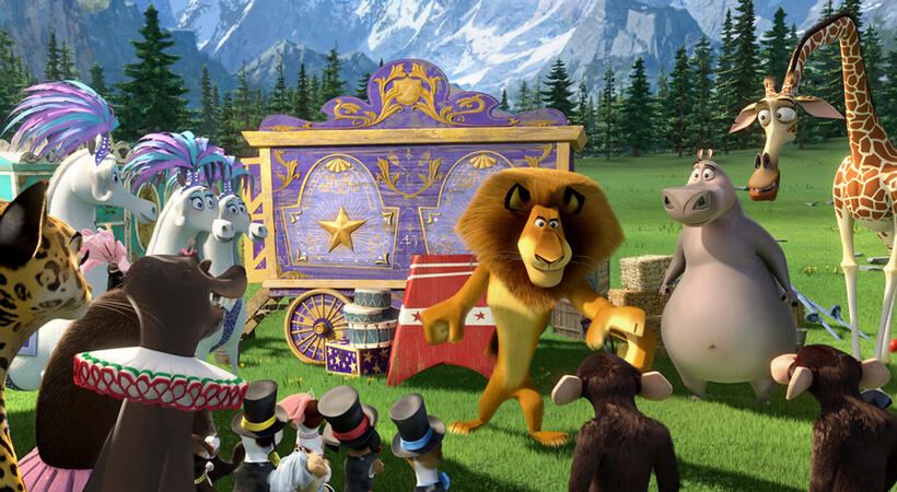 A scene from "Madagascar 3: Europe's Most Wanted."