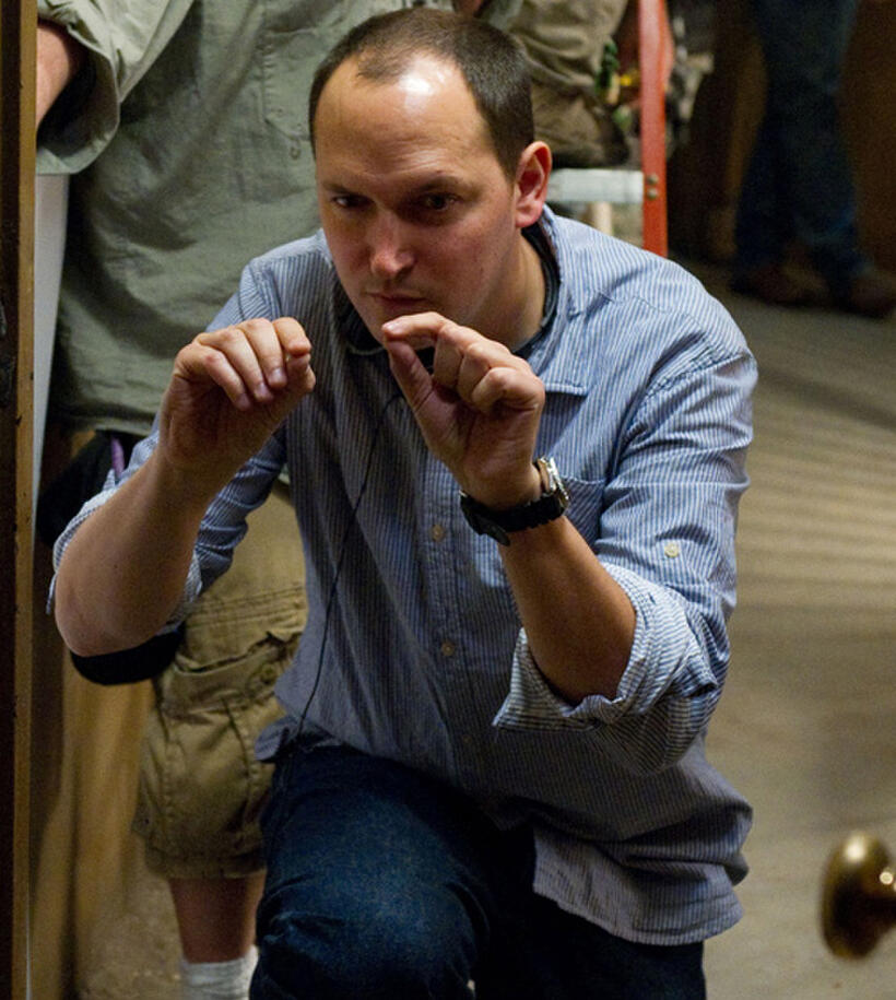 Director Louis Leterrier on the set of "Now You See Me."