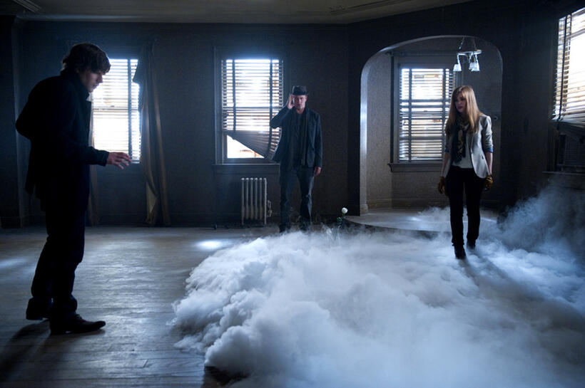 Jesse Eisenberg, Woody Harrelson and Isla Fisher in "Now You See Me."