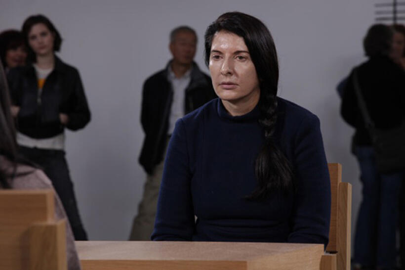 Marina Abramovic in "Marina Abramovic: The Artist Is Present."