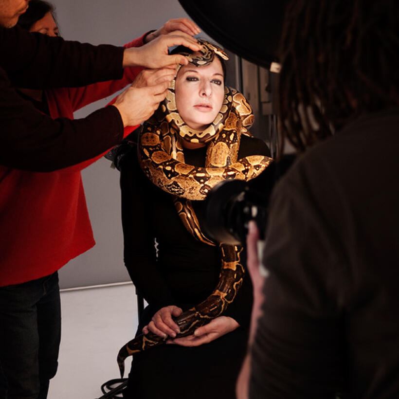 A scene from "Marina Abramovic: The Artist Is Present."