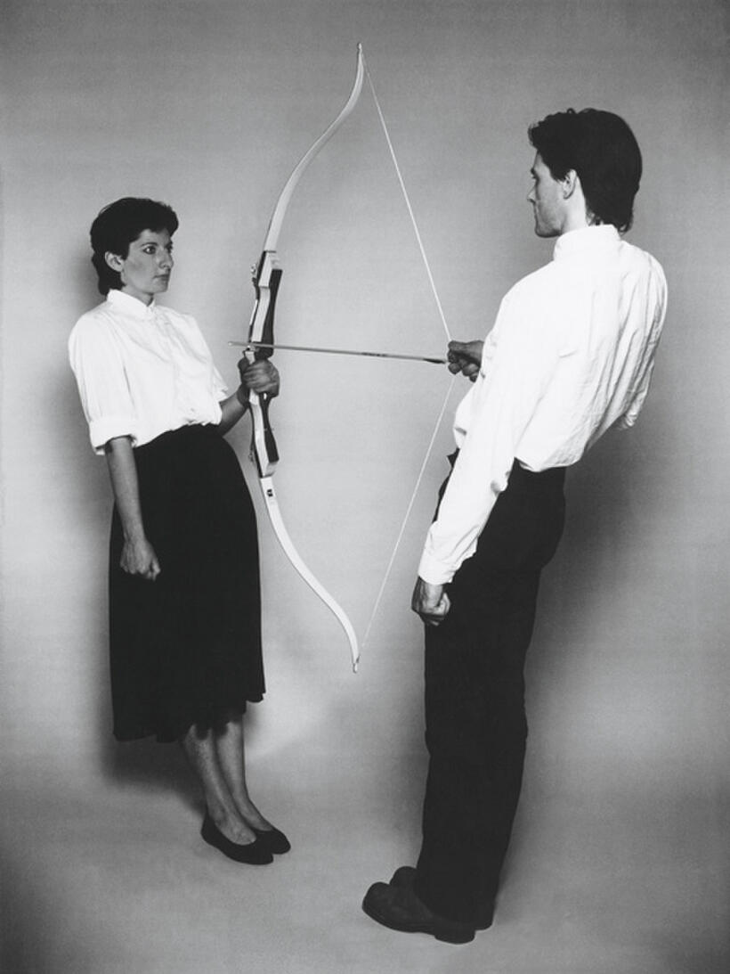 A scene from "Marina Abramovic: The Artist Is Present."