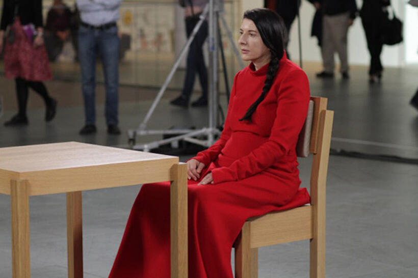Marina Abramovic in "Marina Abramovic: The Artist Is Present."