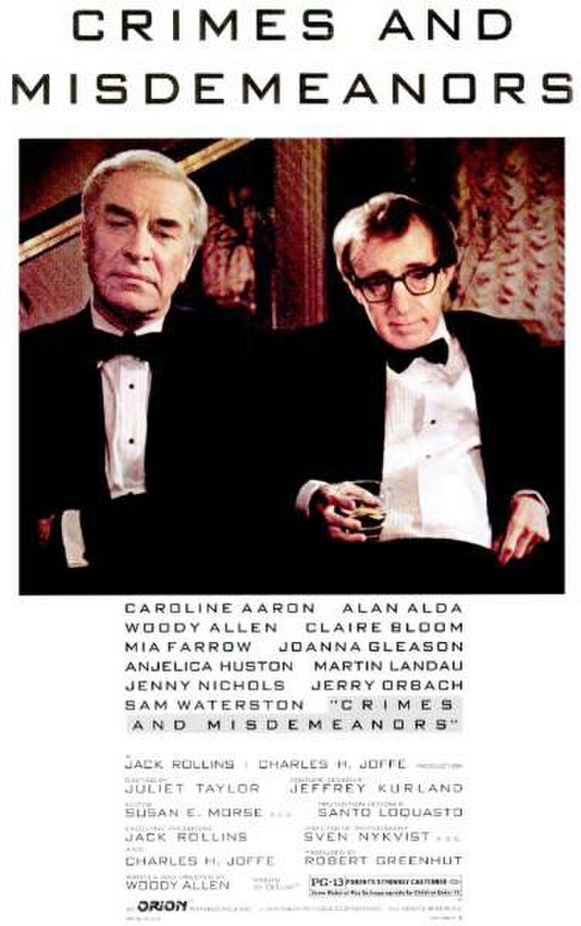 Poster art for "Crimes & Misdemeanors."