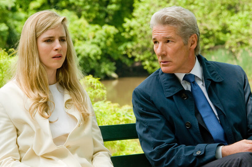 Brit Marling and Richard Gere in "Arbitrage."