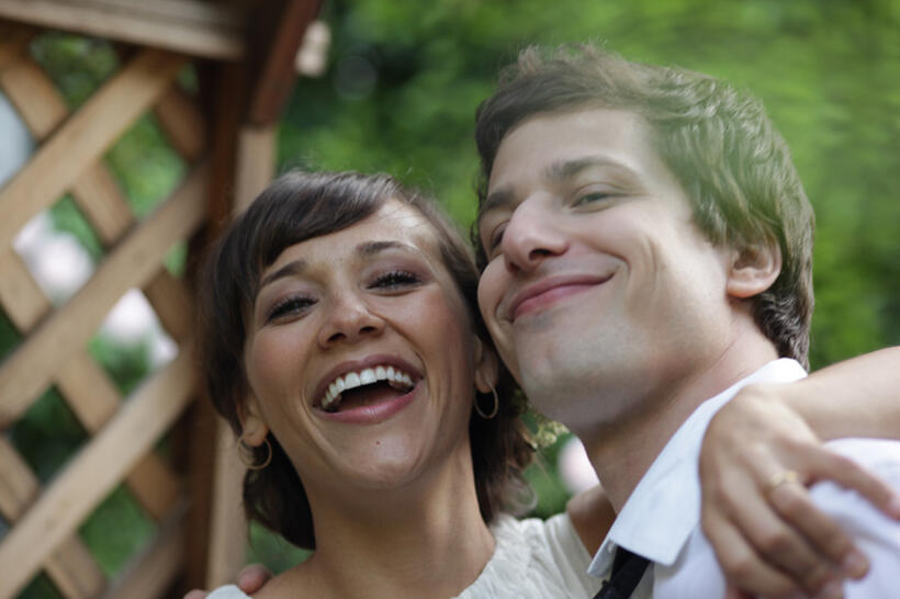 Rashida Jones as Celeste and Andy Samberg as Jesse in "Celeste and Jesse Forever."