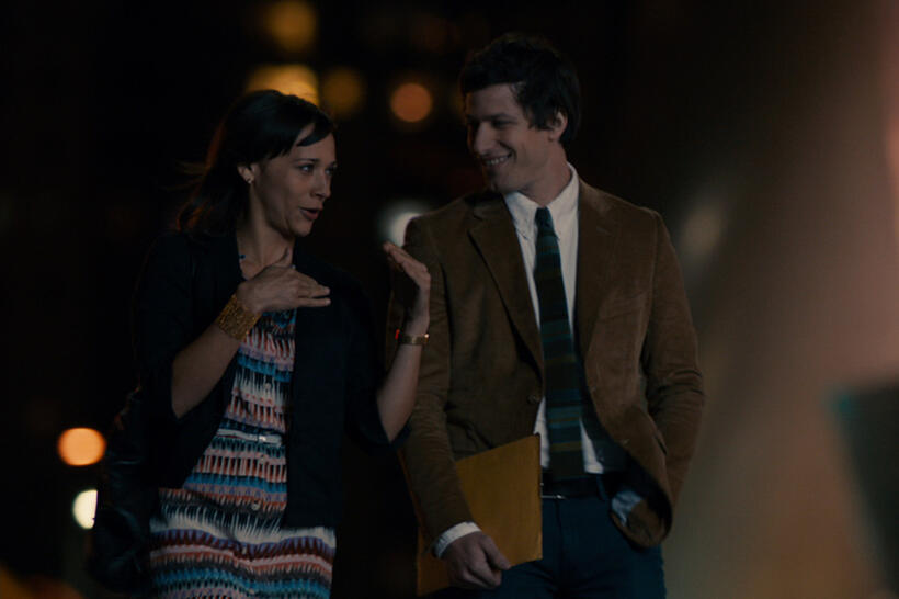 Rashida Jones as Celeste and Andy Samberg as Jesse in "Celeste and Jesse Forever."