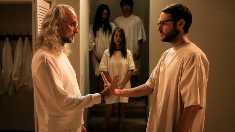 Richard Wharton as Klaus, Nicole Vicius as Lorna and Christopher Denham as Peter in "Sound of My Voice."