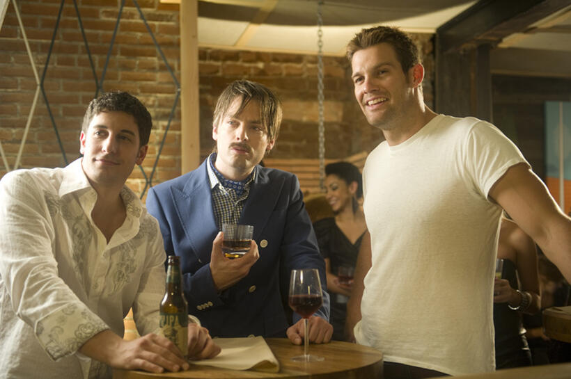 Jason Biggs, Justin Kirk and Colin Egglesfield in "L!fe Happens."