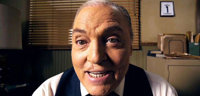 Stacy Keach as Warden Merville in "Cellmates."