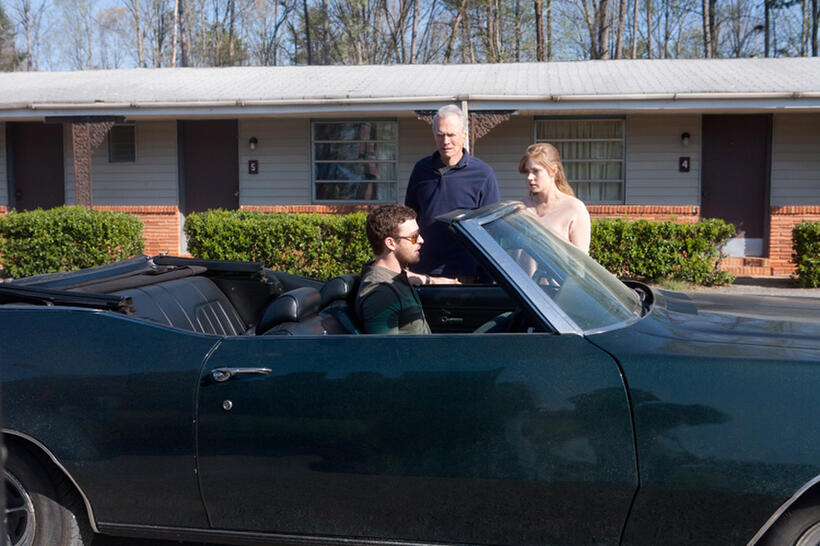 Justin Timberlake as Johnny, Clint Eastwood as Gus and Amy Adams as Mickey in "Trouble With the Curve."