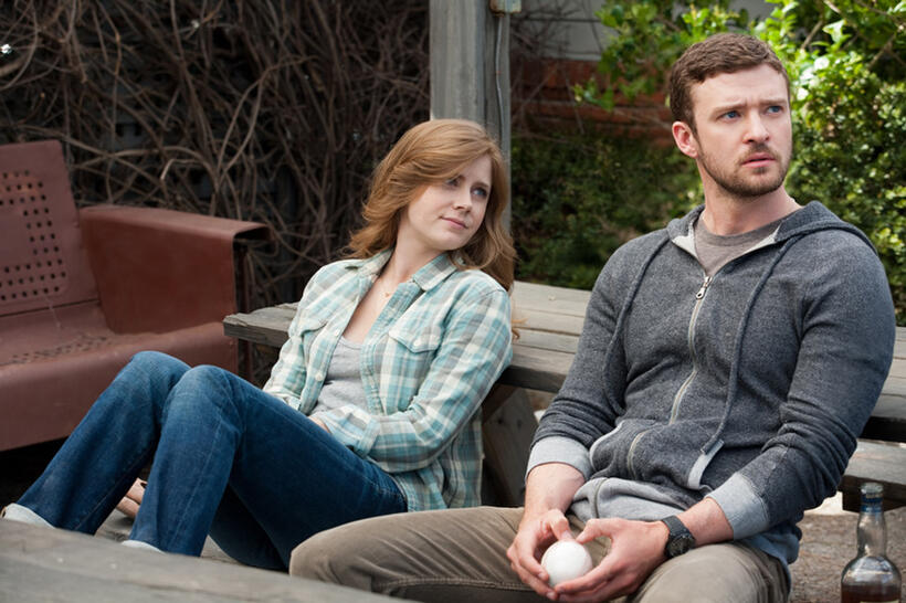 Amy Adams as Mickey and Justin Timberlake as Johnny in "Trouble With the Curve."