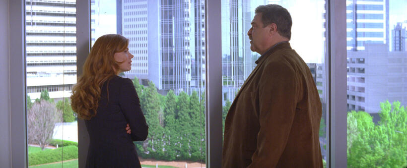 Amy Adams as Mickey and John Goodman as Pete Klein in "Trouble With the Curve."