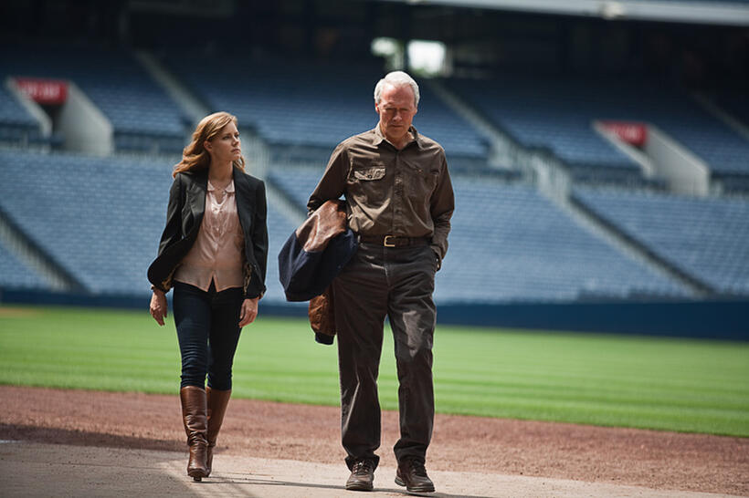 Amy Adams as Mickey and Clint Eastwood as Gus in "Trouble With the Curve."