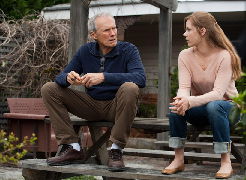 Clint Eastwood as Gus and Amy Adams as Mickey in "Trouble With the Curve."