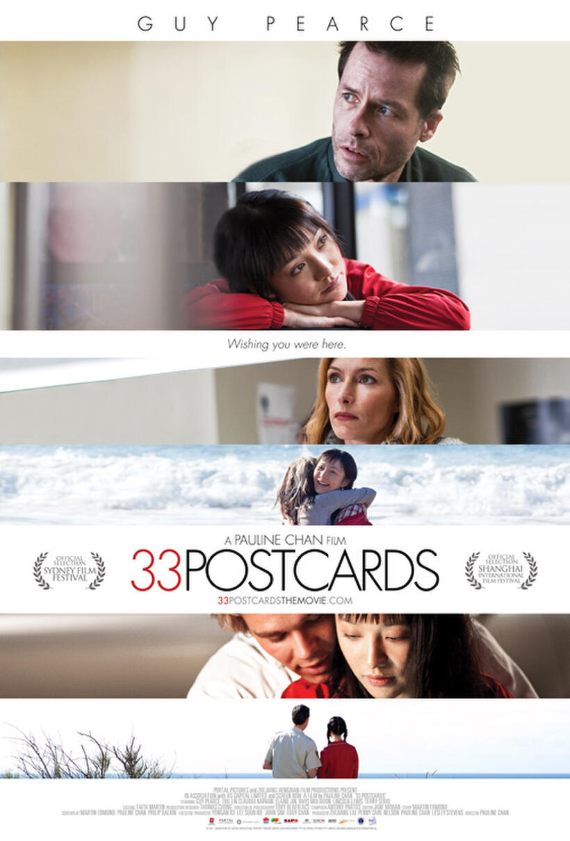 Poster art for "33 Postcards."