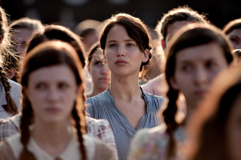 Jennifer Lawrence as Katniss Everdeen in "The Hunger Games."