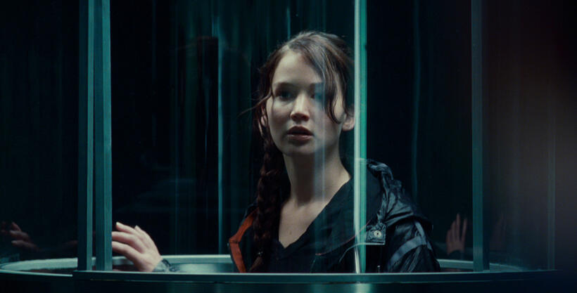 Jennifer Lawrence as Katniss Everdeen in "The Hunger Games."