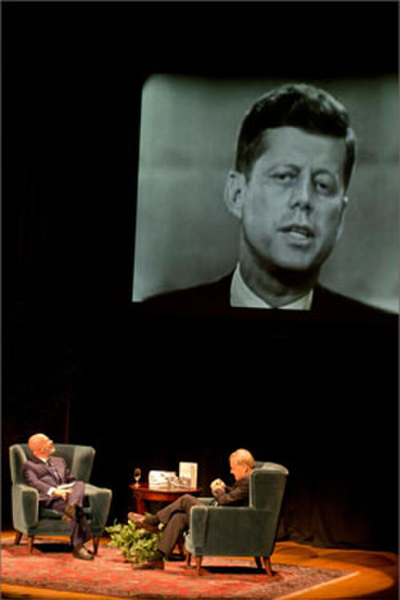 A scene from "Book Club with Michael Smerconish featuring Chris Matthews."