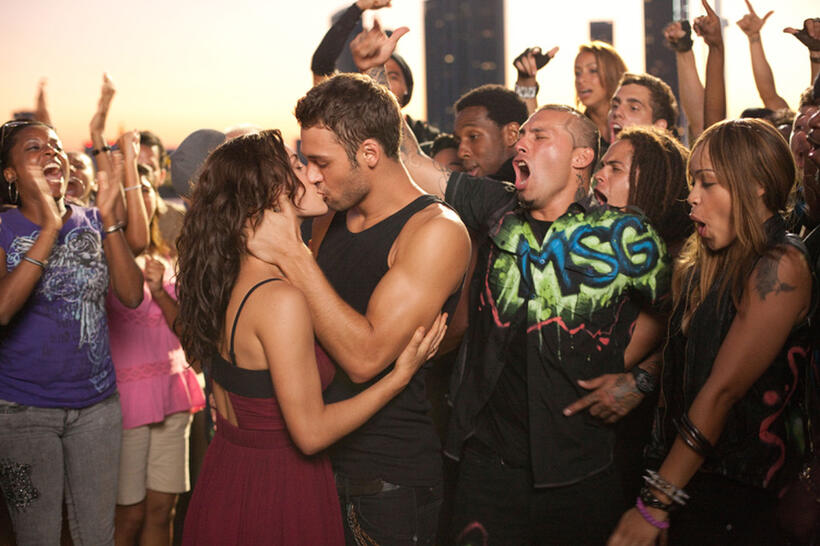 Kathryn Mccormick, Ryan Guzman, Michael "Xeno" Langebeck and Cleopatra Coleman in "Step Up: Revolution."
