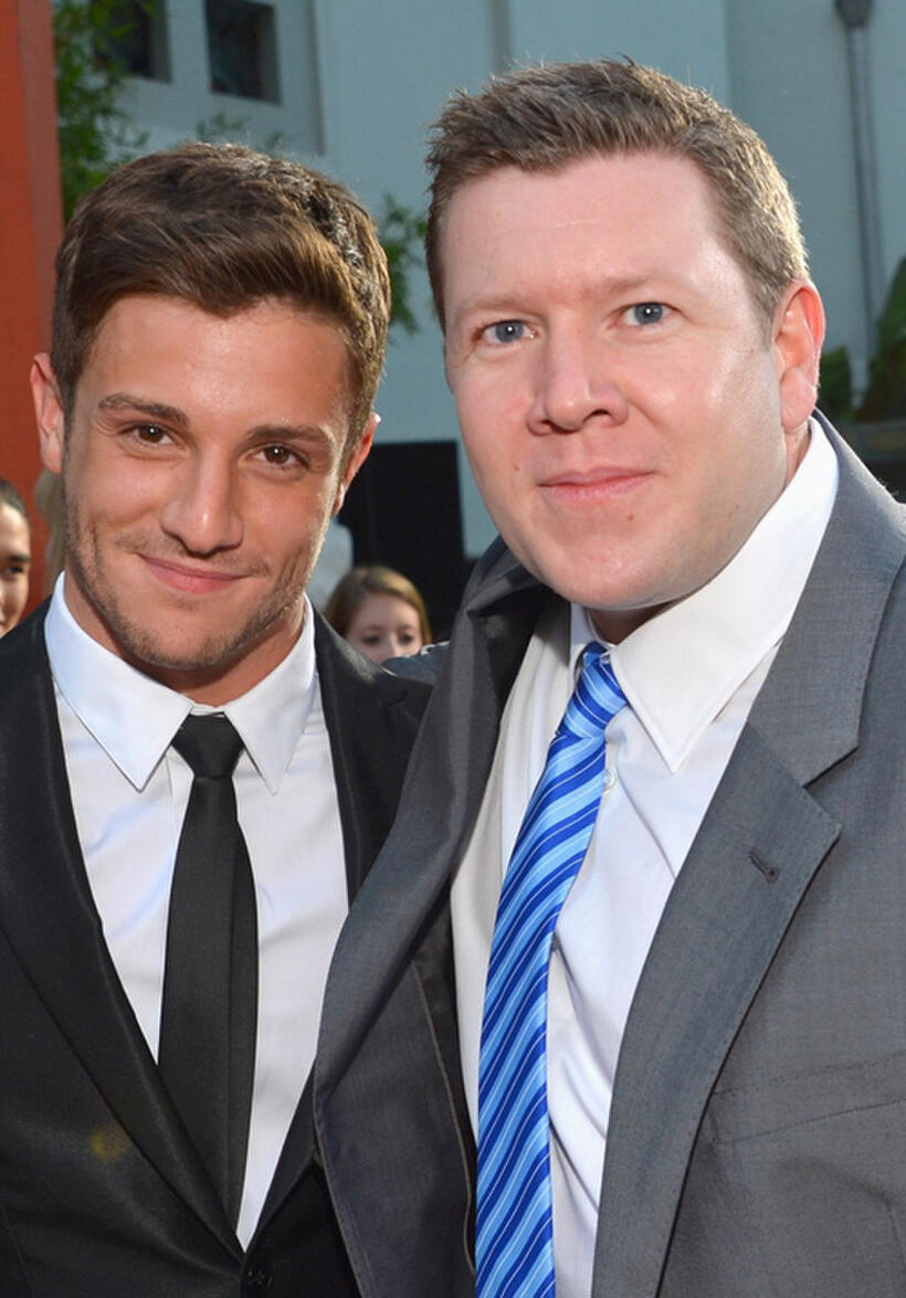 Misha Gabriel and writer Duane Adler at the California premiere of "Step Up Revolution."